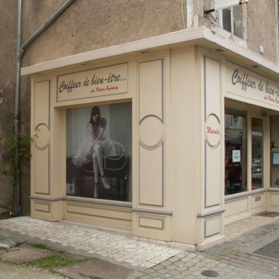 réalisation et pose d'une enseigne Coiffeur Châteauneuf