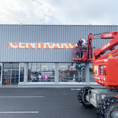 réalisation et pose d'une enseigne Centrakor Châteauneuf